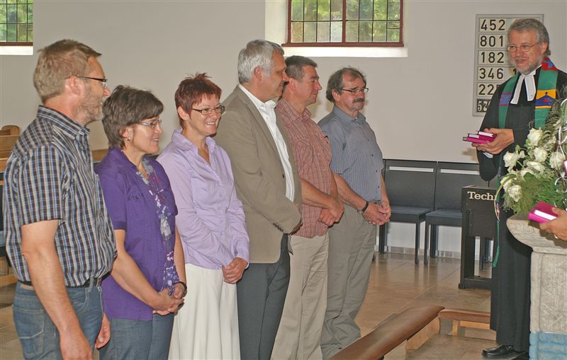 Von links: Frieder u. Vroni Flierl, Jutta u. Wolfgang Schelder, 'Heppo' Zethner und Gerd Erhardt - es fehlen Lisa Schelder und Darius Rossol